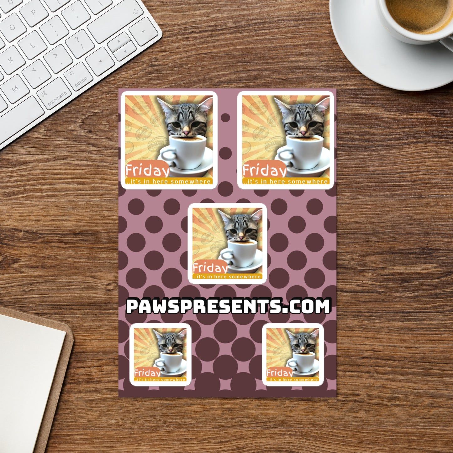 "Friday Search" Sticker Sheet