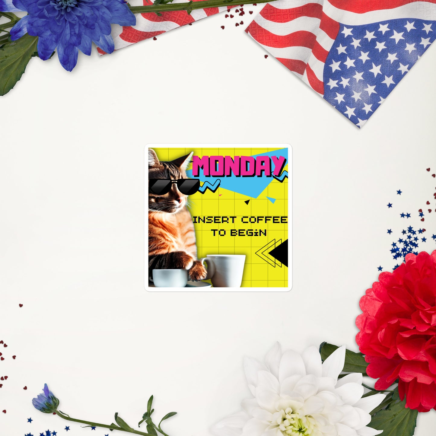 "Monday Fix" Sticker