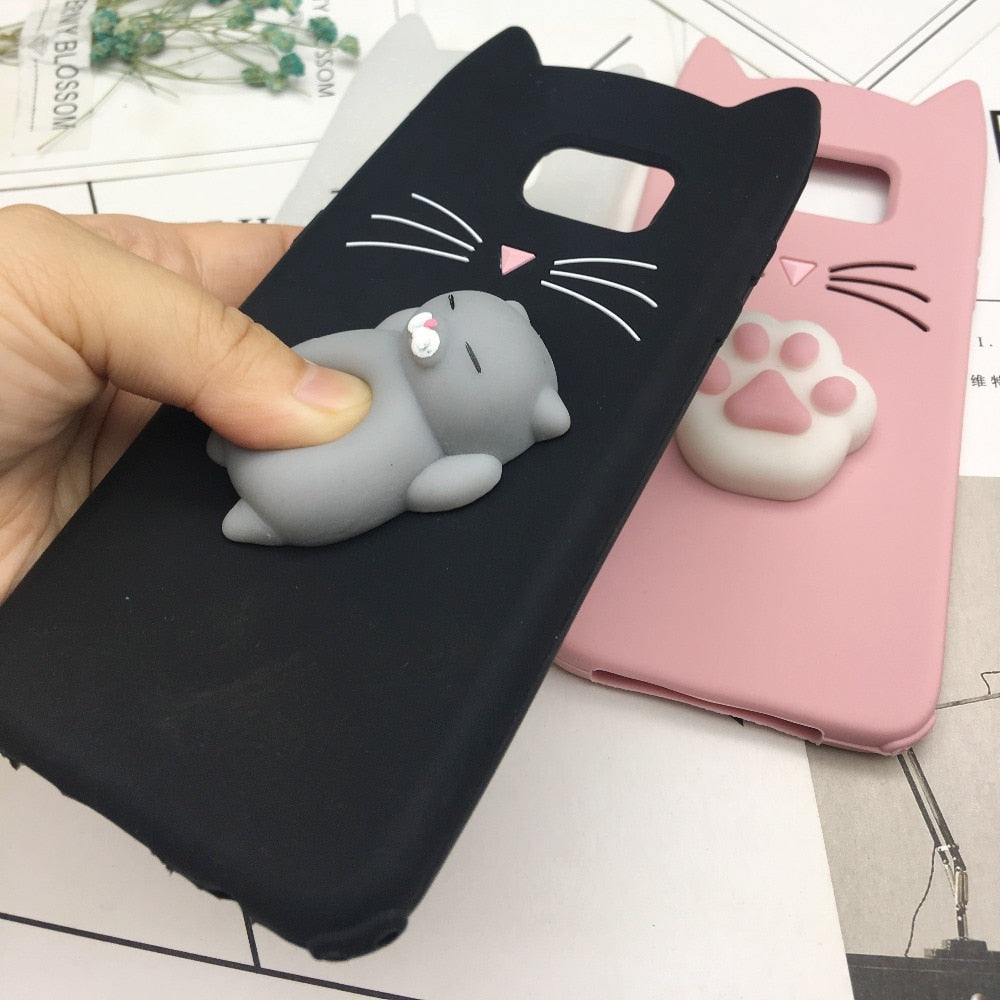 Squishy Samsung Cat Case