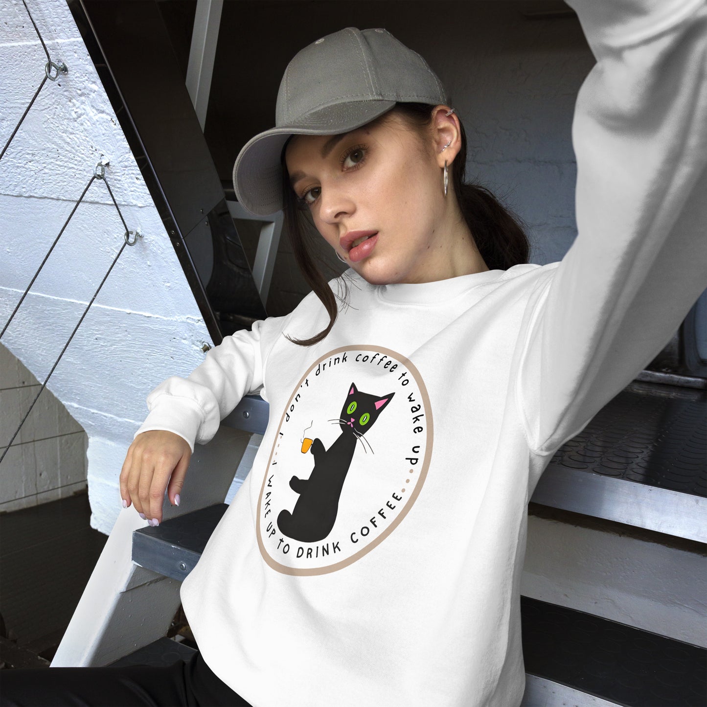 "Coffee Cat" Sweatshirt