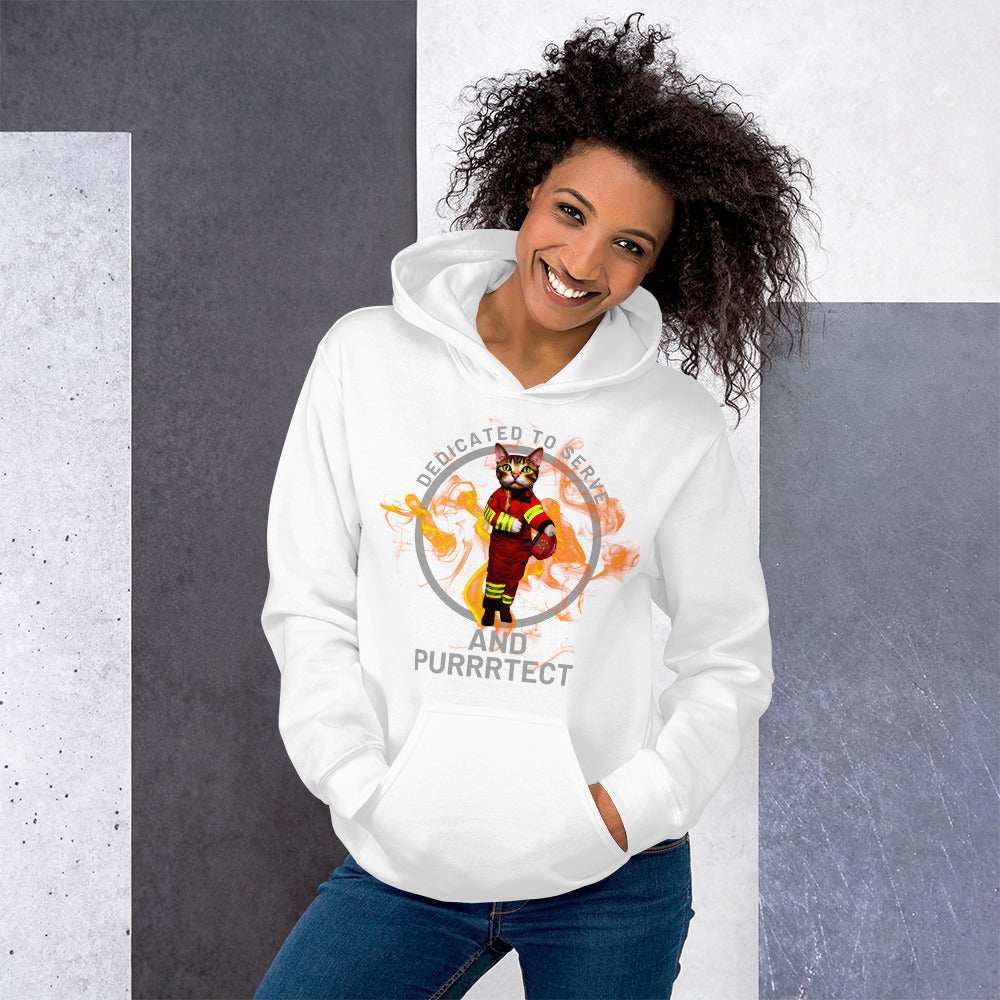 "Feline Firefighter" Hoodie