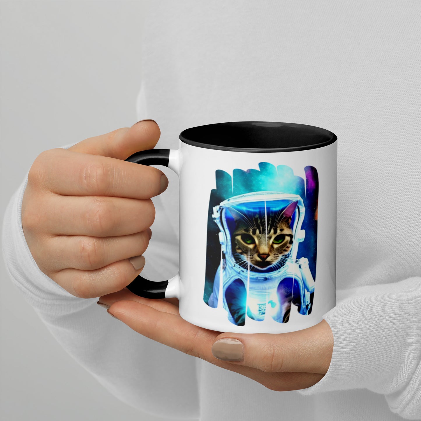 Colorful "Space Kitty" Mug