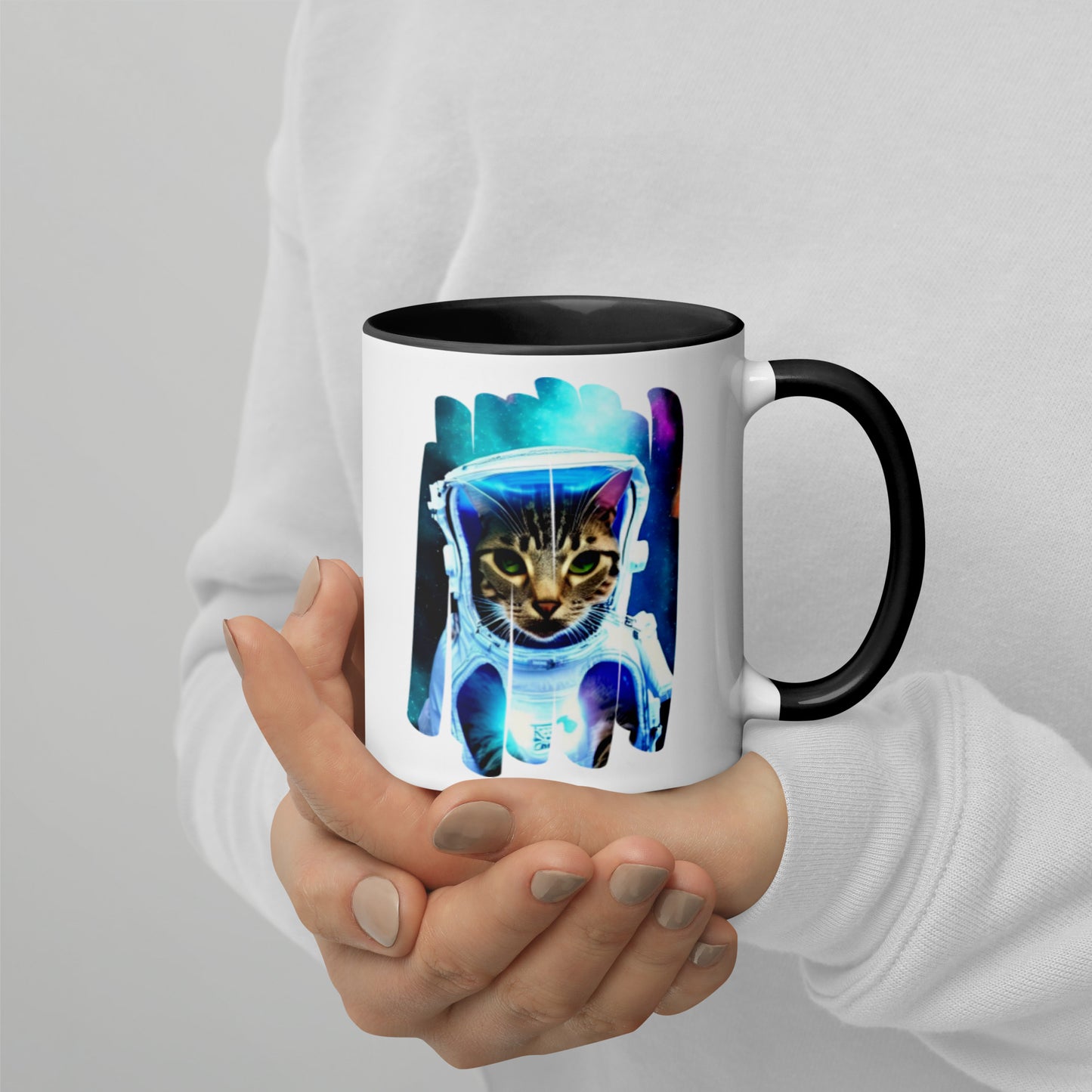 Colorful "Space Kitty" Mug