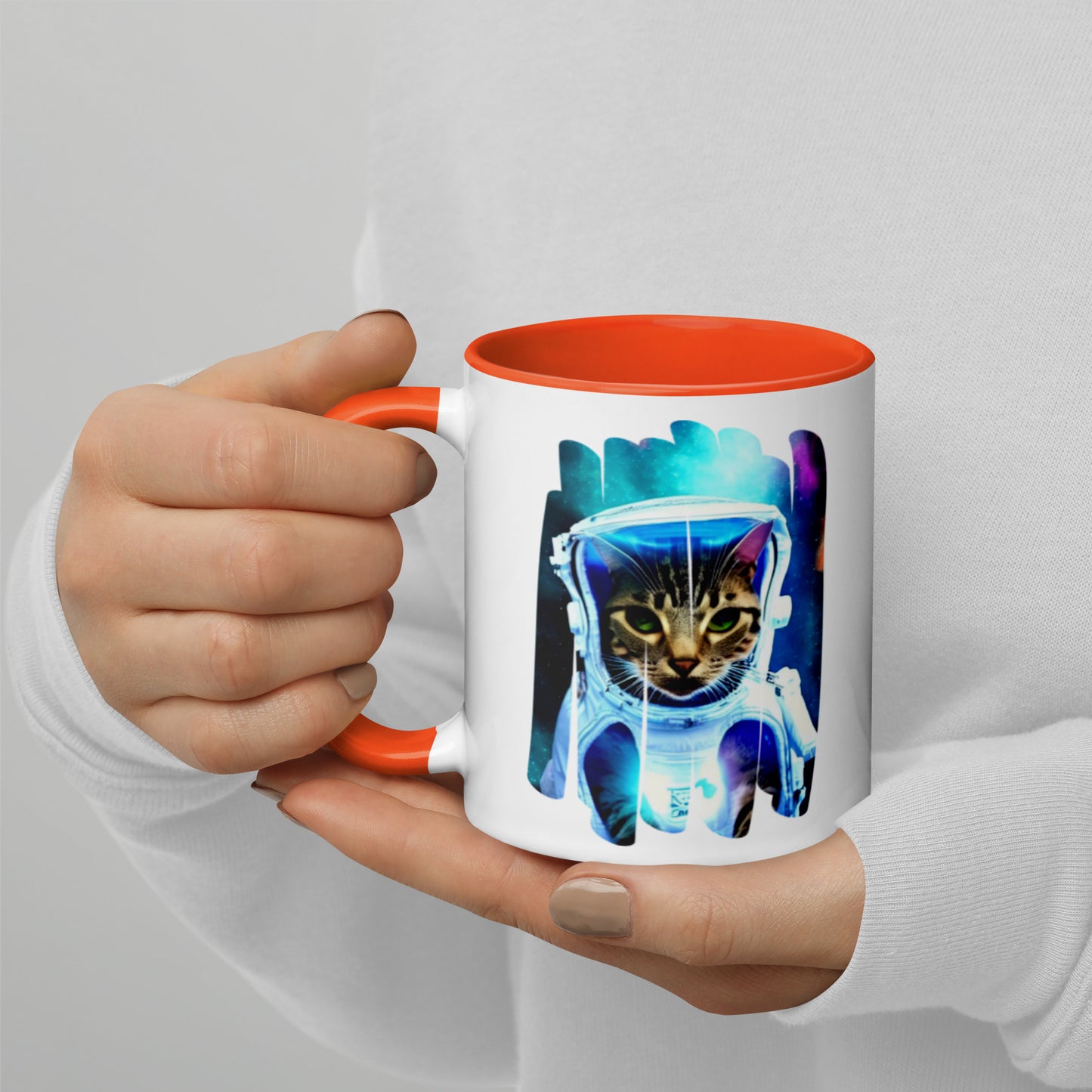 Colorful "Space Kitty" Mug