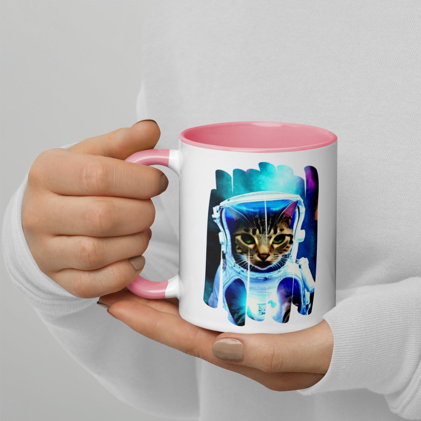 Colorful "Space Kitty" Mug