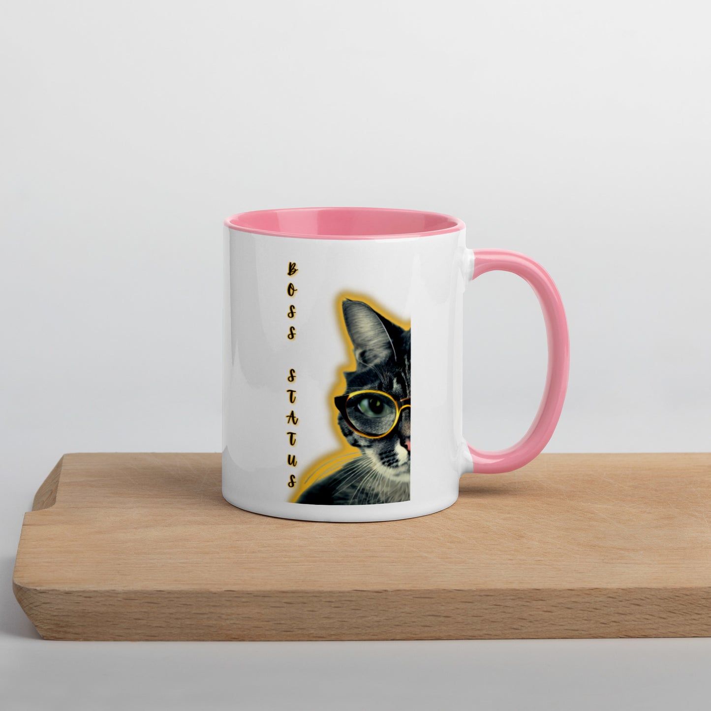 Colorful "Boss Status" Mug