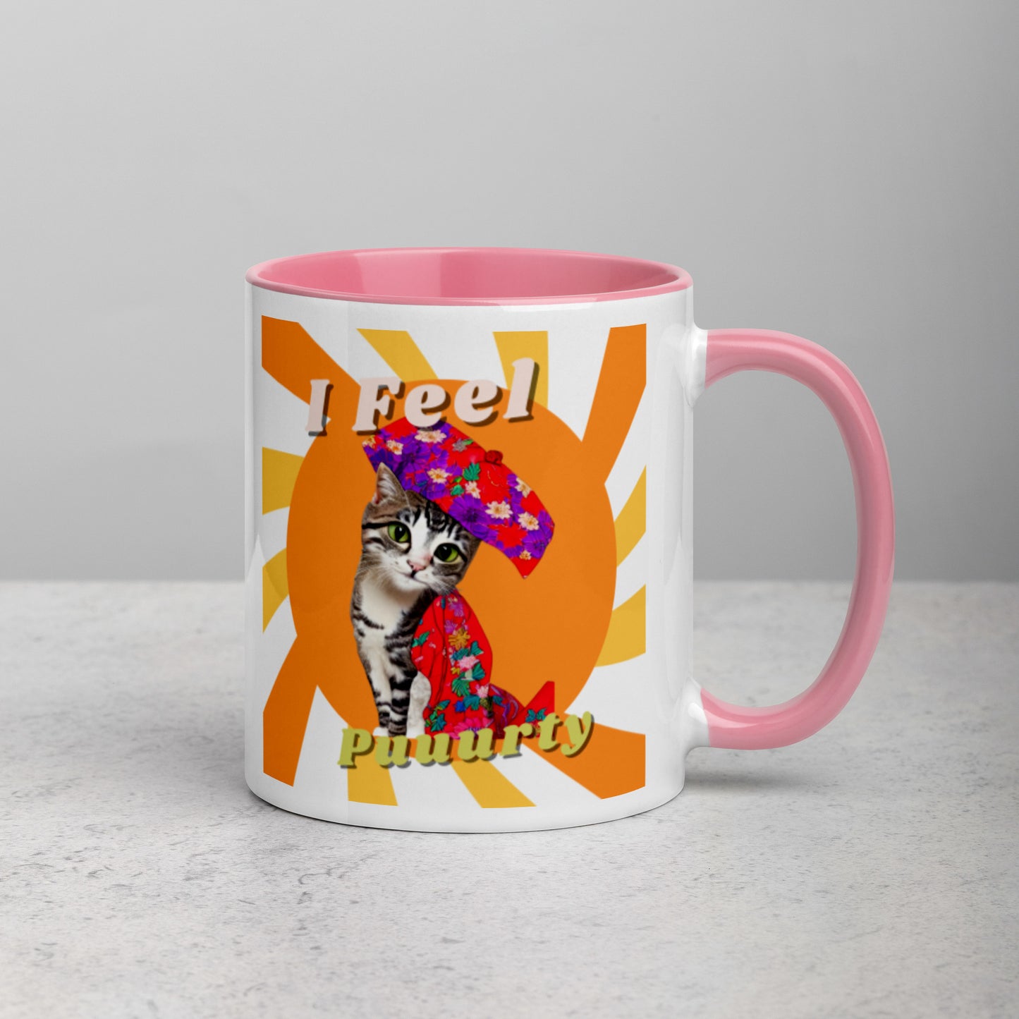 Colorful "Puuurty" Mug