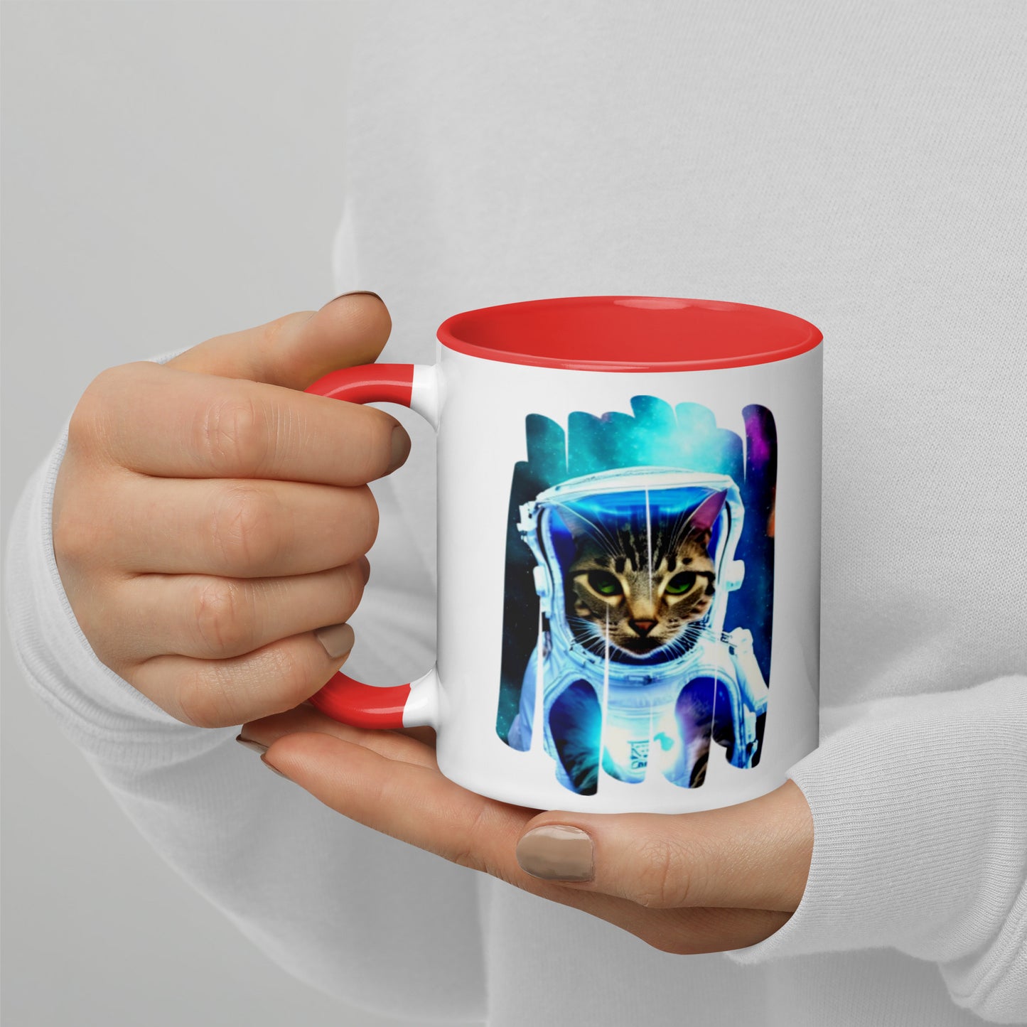 Colorful "Space Kitty" Mug