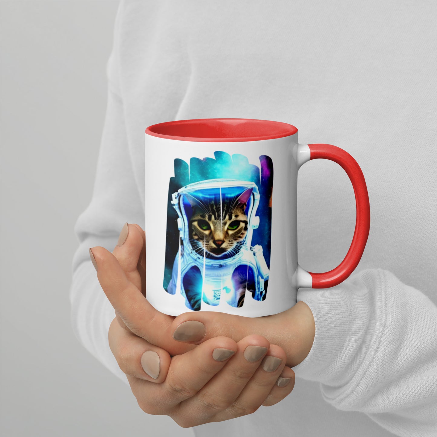 Colorful "Space Kitty" Mug