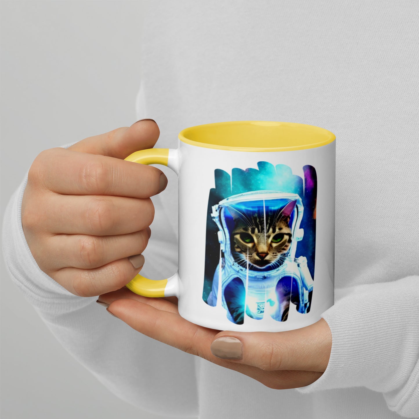 Colorful "Space Kitty" Mug
