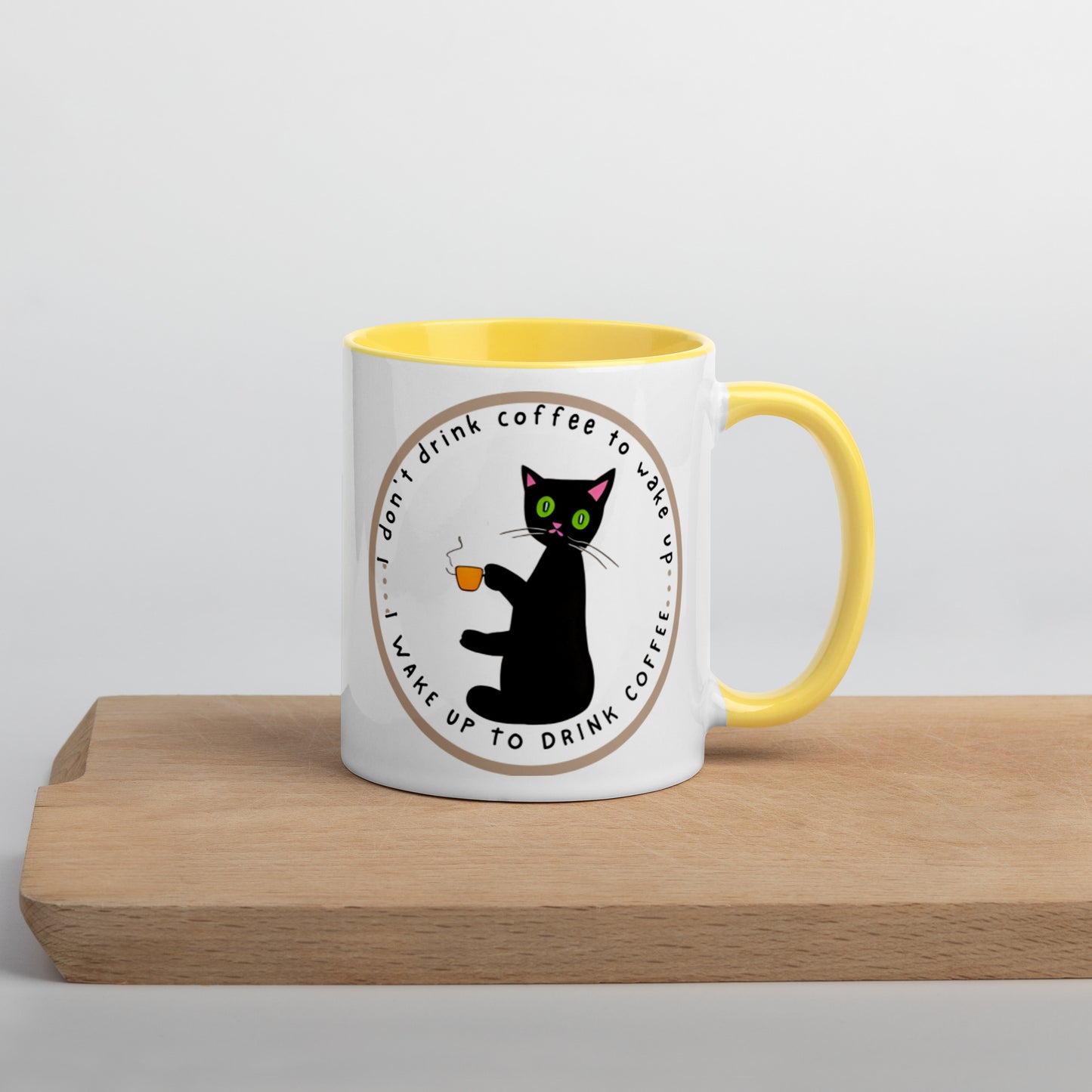 Colorful "Coffee Cat" Mug
