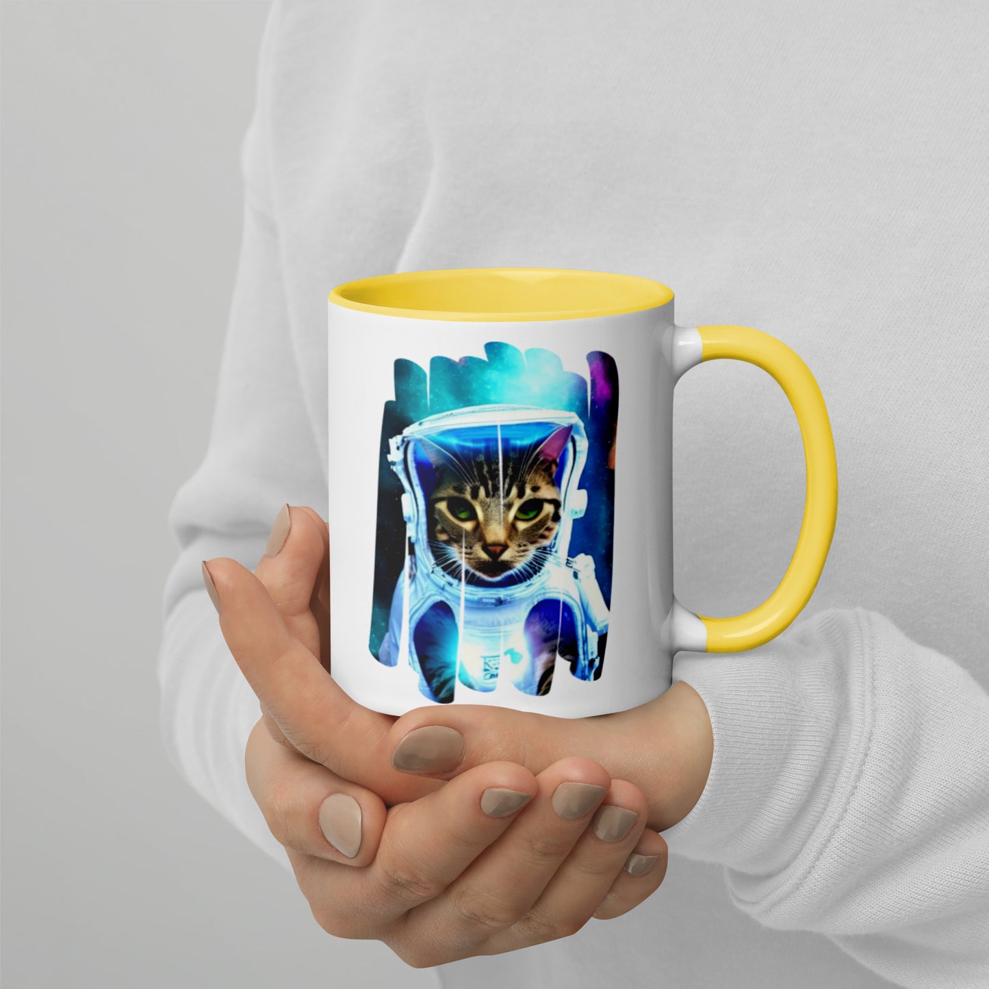 Colorful "Space Kitty" Mug