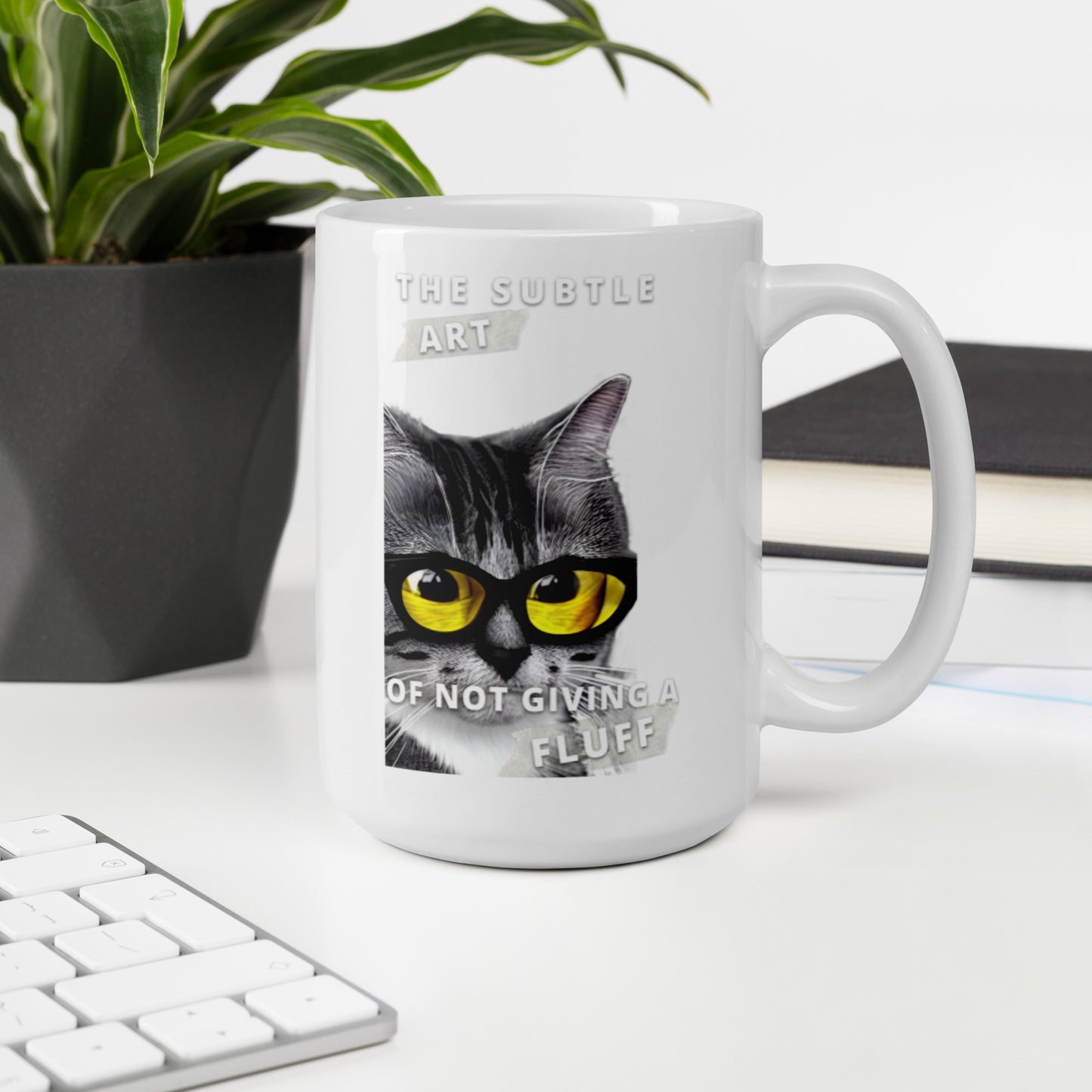 Glossy “Subtle Art” Mug in White