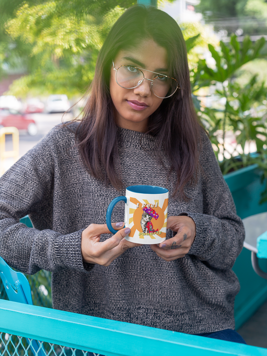 Colorful "Puuurty" Mug