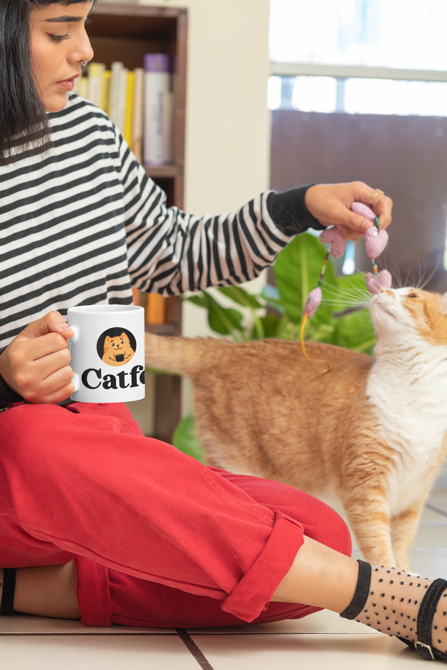Catfé Classic Mug in White