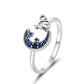 Cat & Moon Ring
