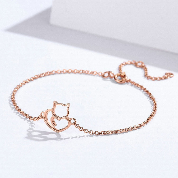 Cat Cuban Link Bracelet – Gorgeous Gold … Purrrect Gift for Cat Lovers