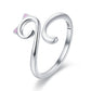 Cat & Moon Ring