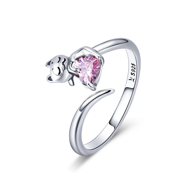 Cat & Moon Ring