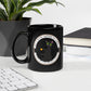 Glossy "Coffee Cat" Mug in Black