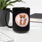 Glossy "Aspiring Meowmodel" Mug in Black