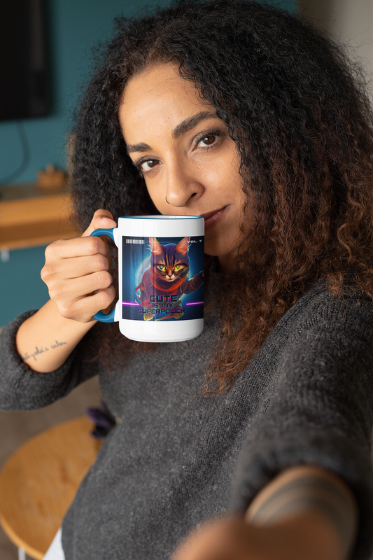 Colorful "Superpower" Mug