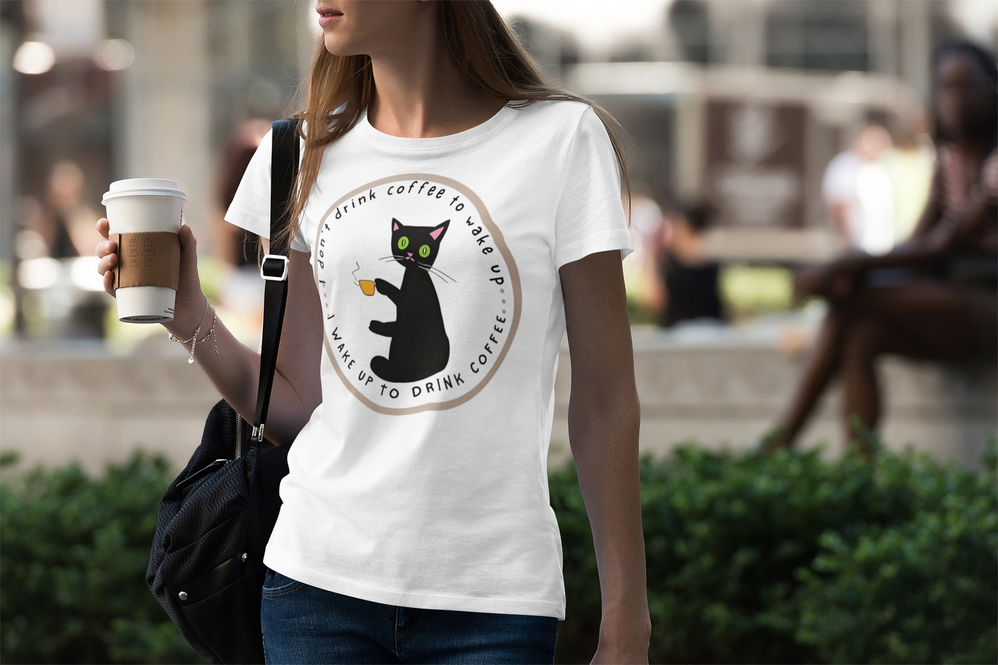 "Coffee Cat" Tee
