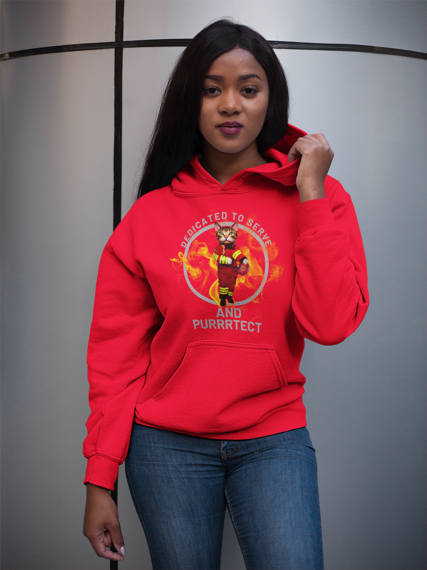 "Feline Firefighter" Hoodie