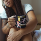 Glossy "Fluffheads" Mug in Black
