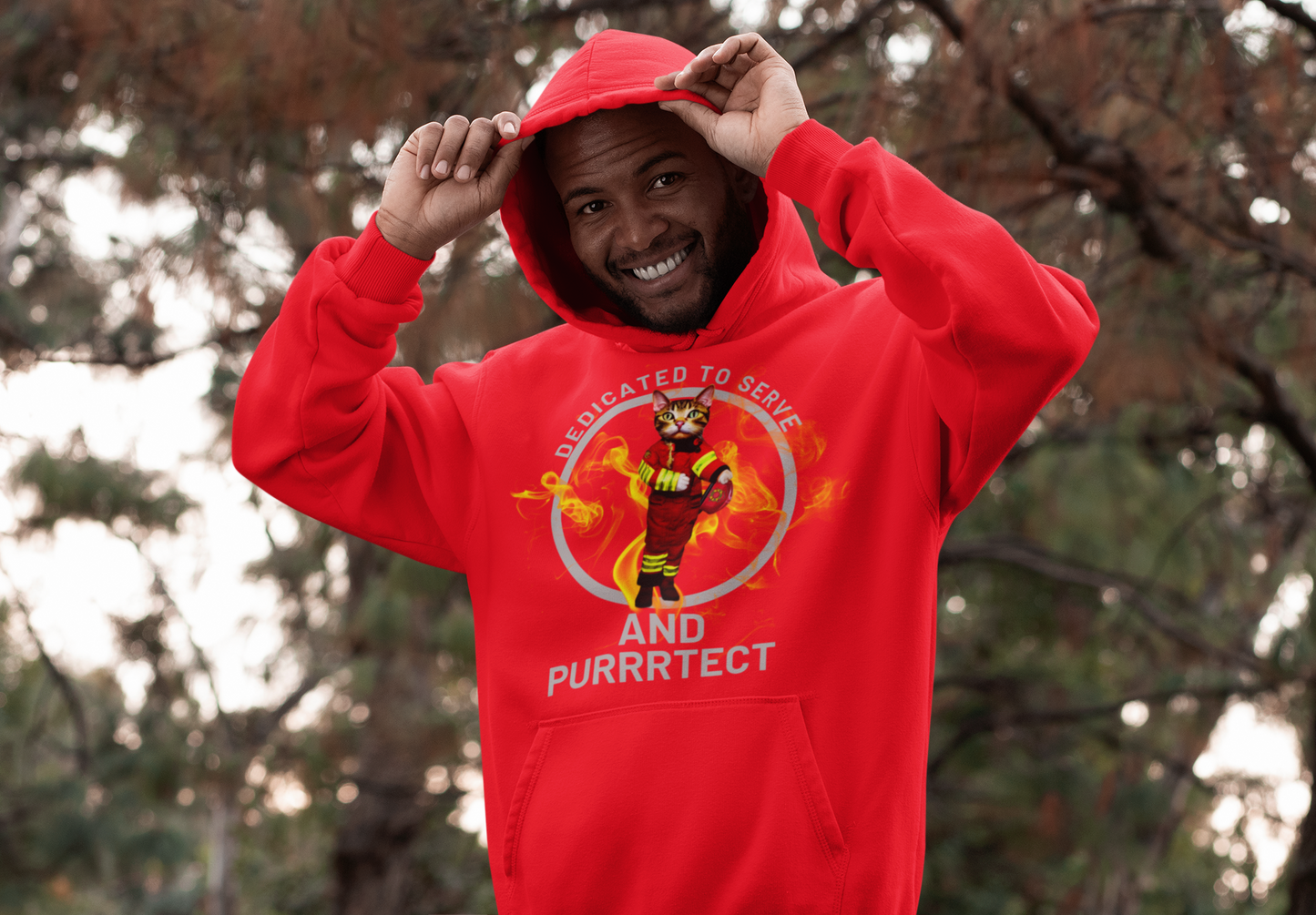 "Feline Firefighter" Hoodie
