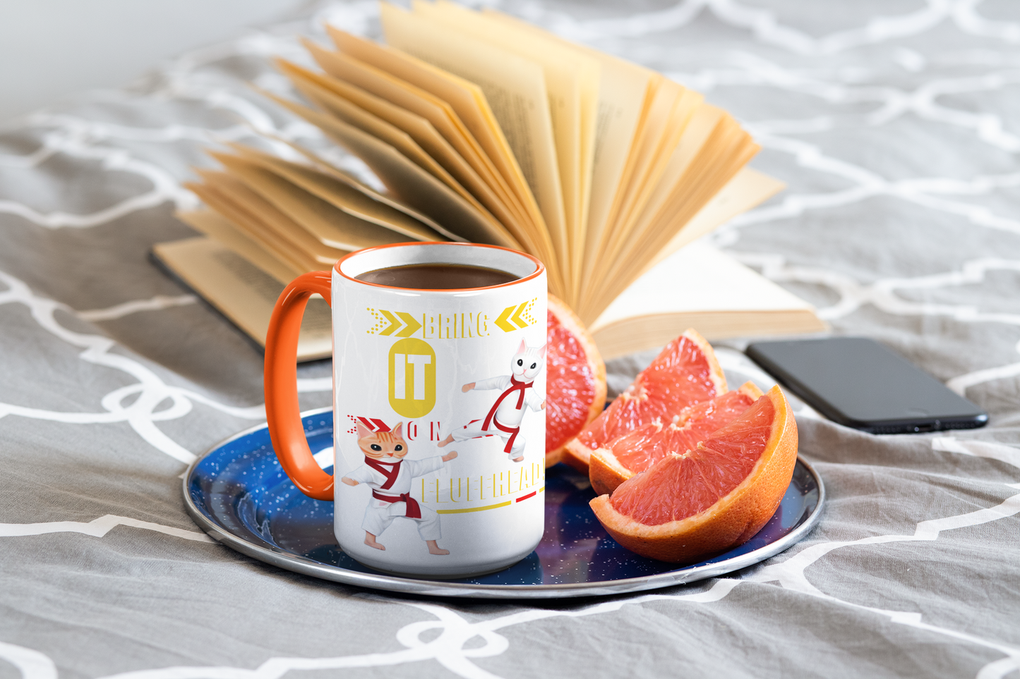 Colorful "Fluffheads" Mug