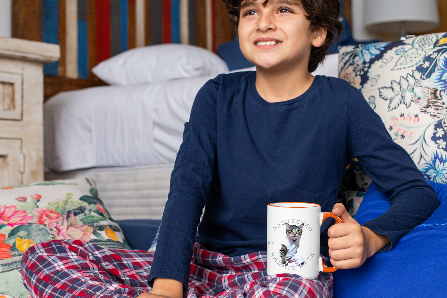 Colorful "Karate Kats" Mug