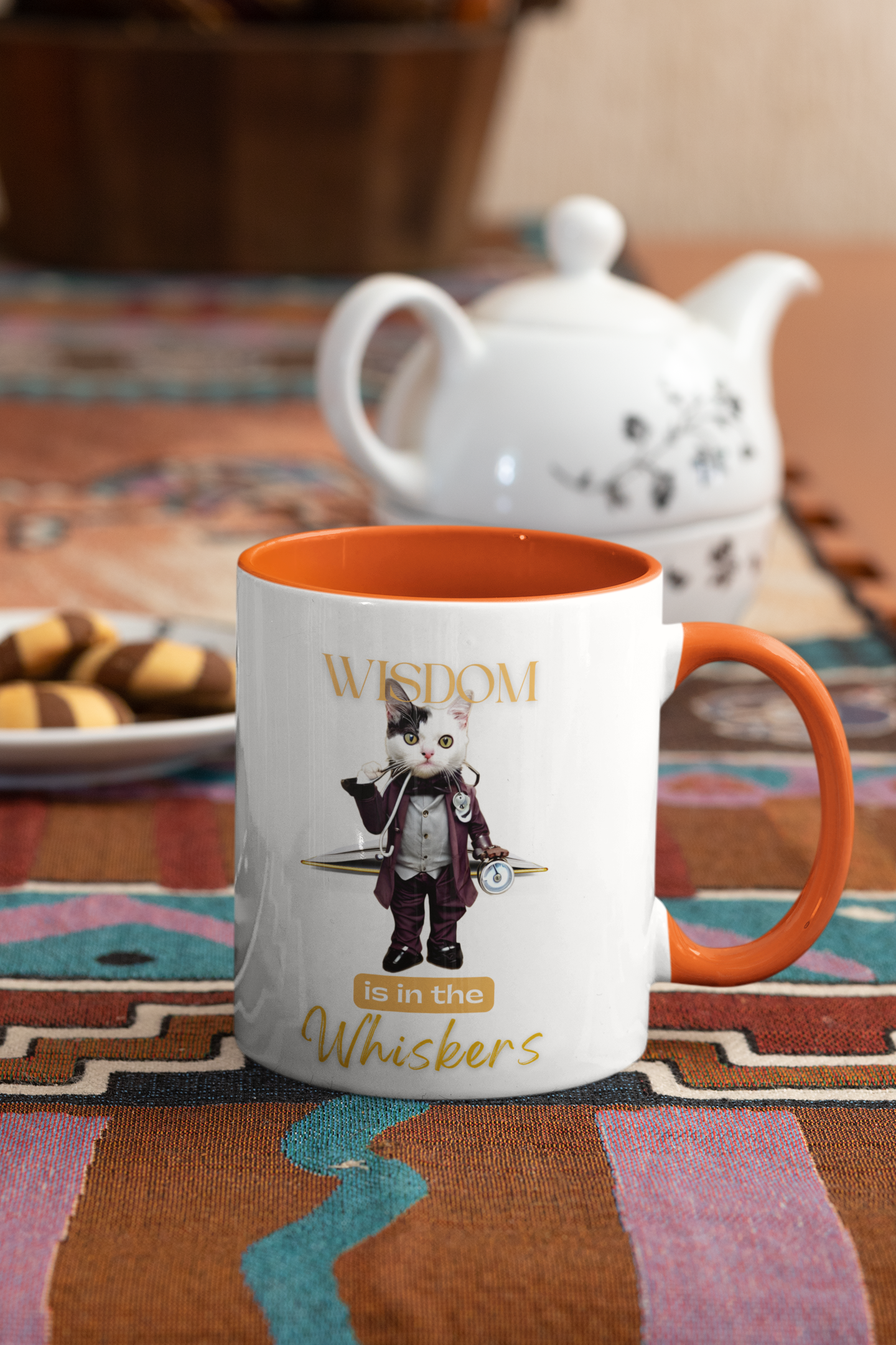 Colorful "Whiskers" Mug