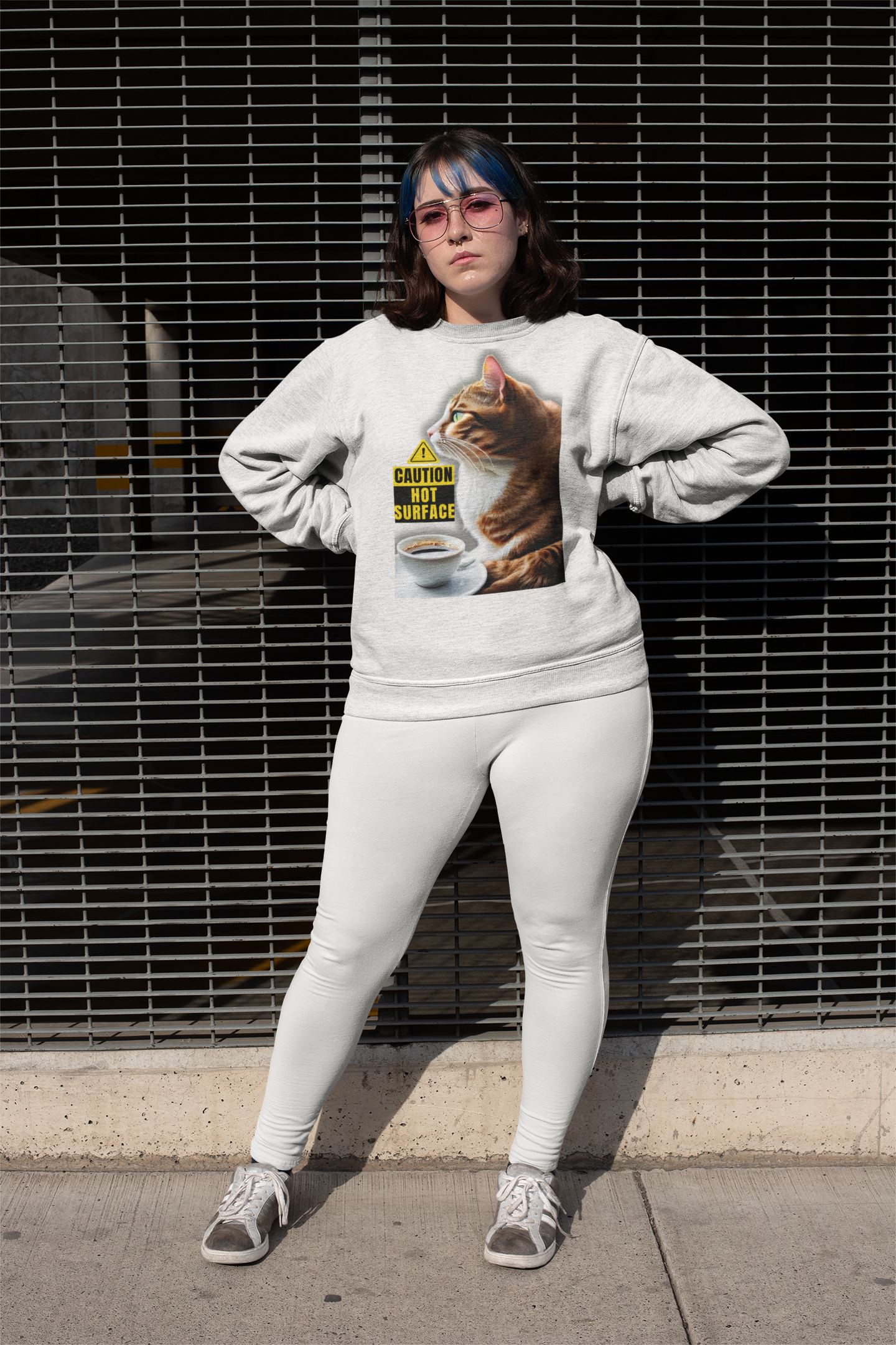 "Cautious Kitty" Sweatshirt