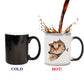 Cute Cat Panda Magic Temperature Changing Cup Color Changing Chameleon Mugs Heat Sensitive Cup Coffee Tea Milk Mug Novelty Gifts