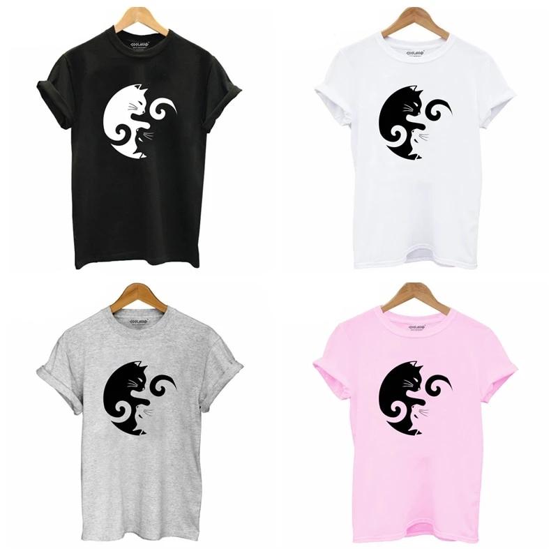 Ying Yang Cat T-Shirt