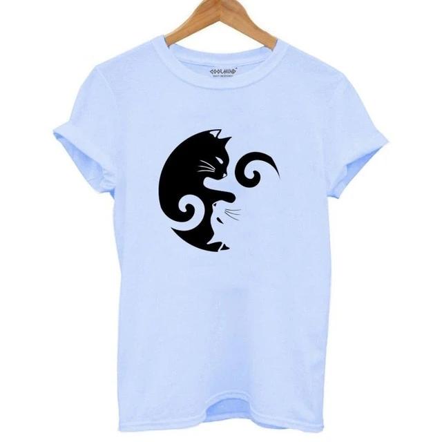 Ying Yang Cat T-Shirt