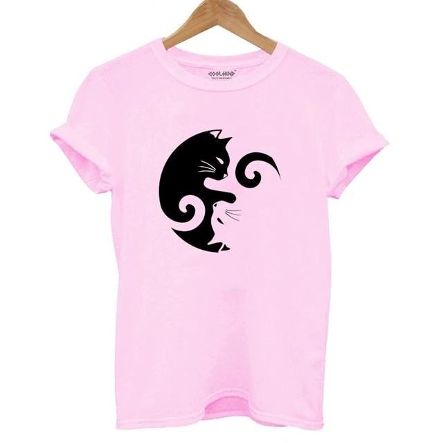 Ying Yang Cat T-Shirt