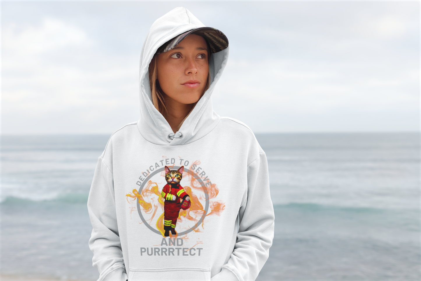 "Feline Firefighter" Hoodie