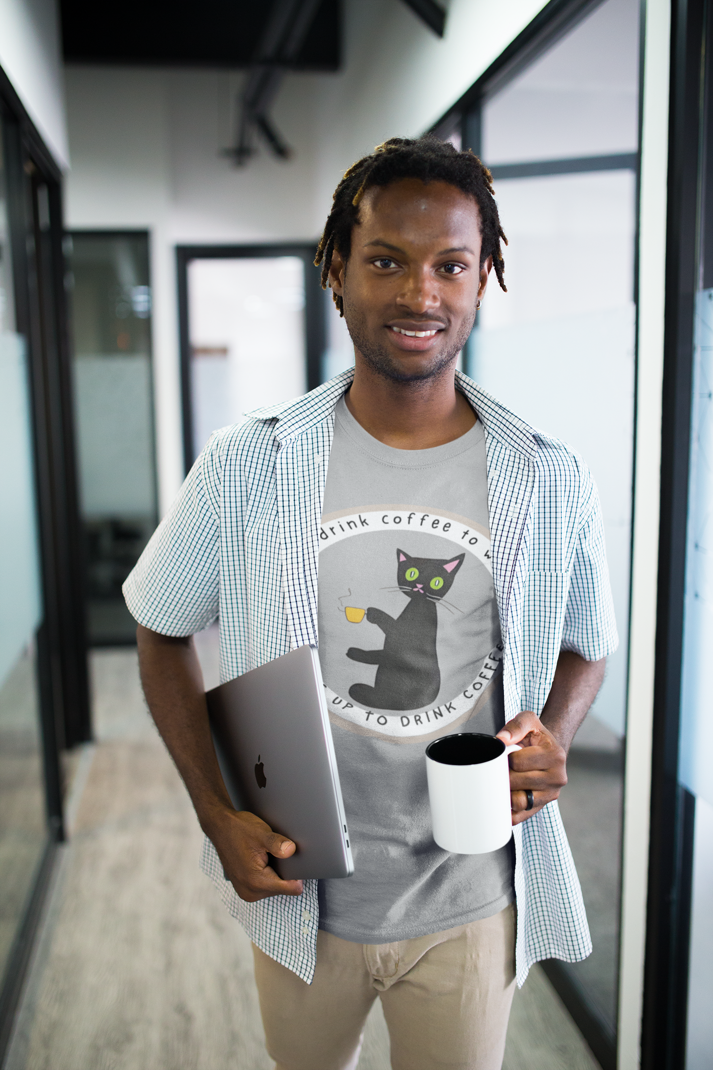 "Coffee Cat" Tee