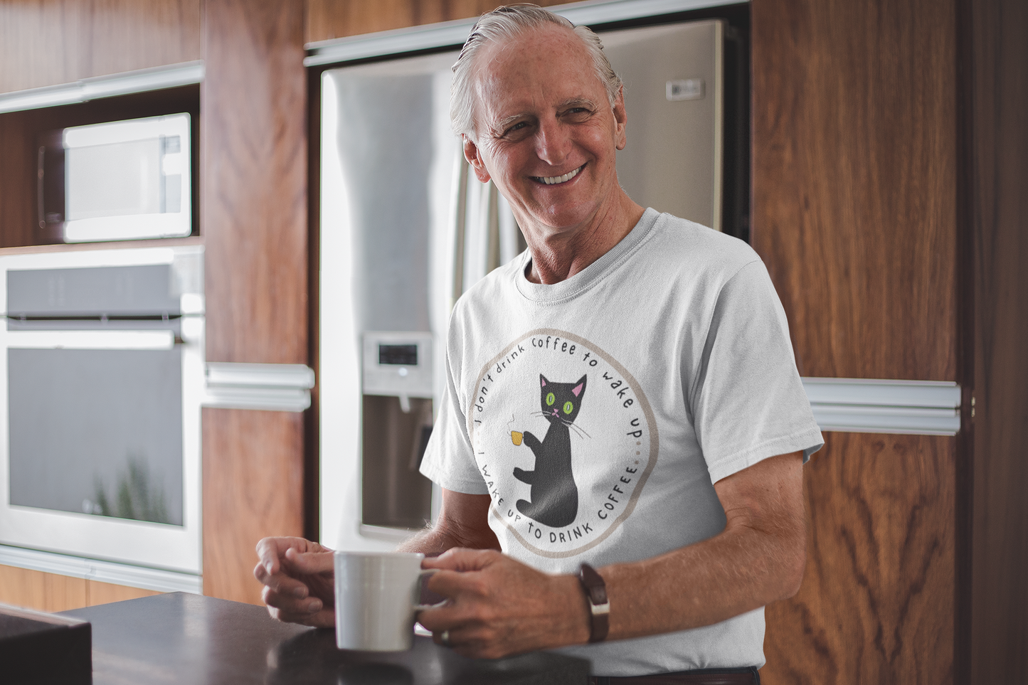 "Coffee Cat" Tee