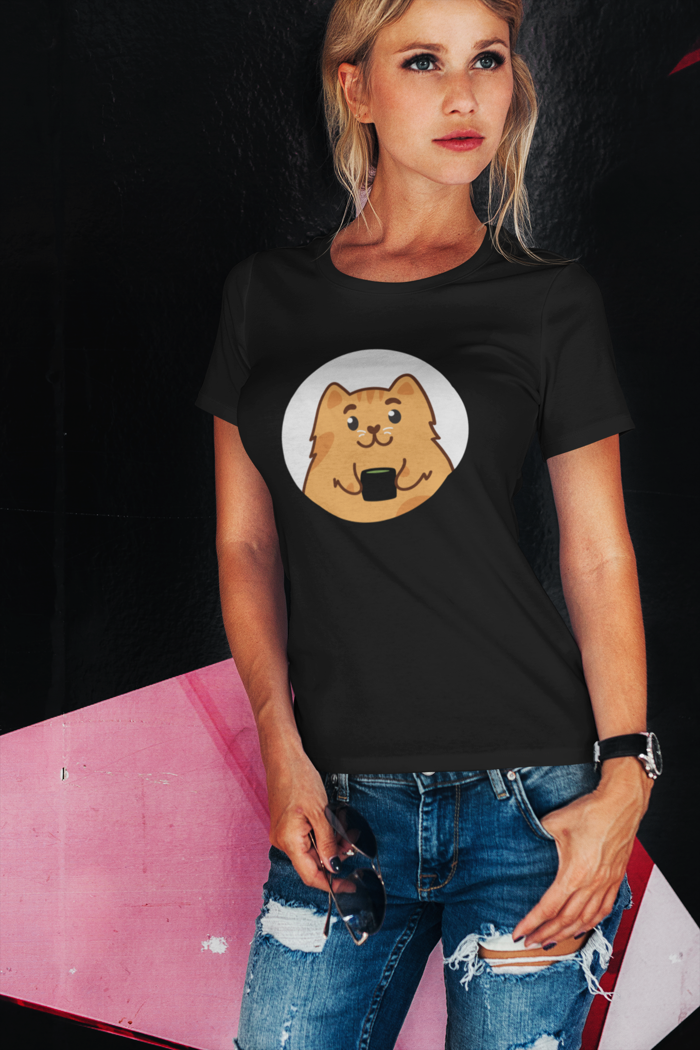Catfé Mascot Tee