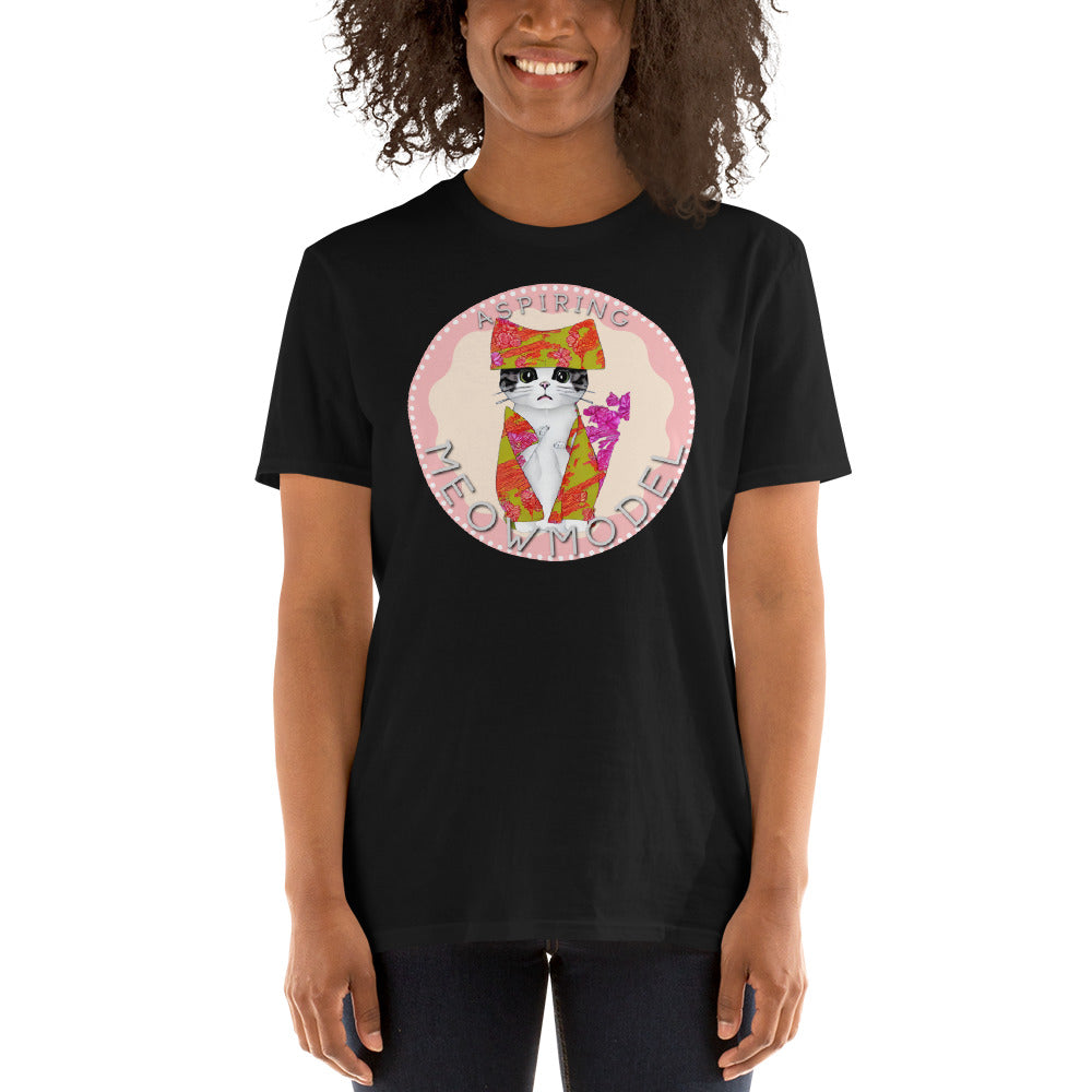 "Aspiring Meowmodel" Tee