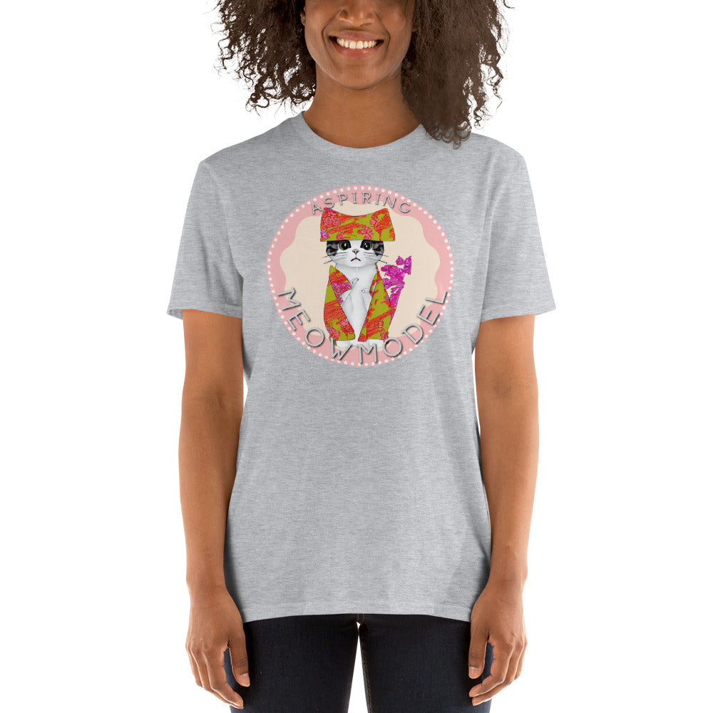 "Aspiring Meowmodel" Tee