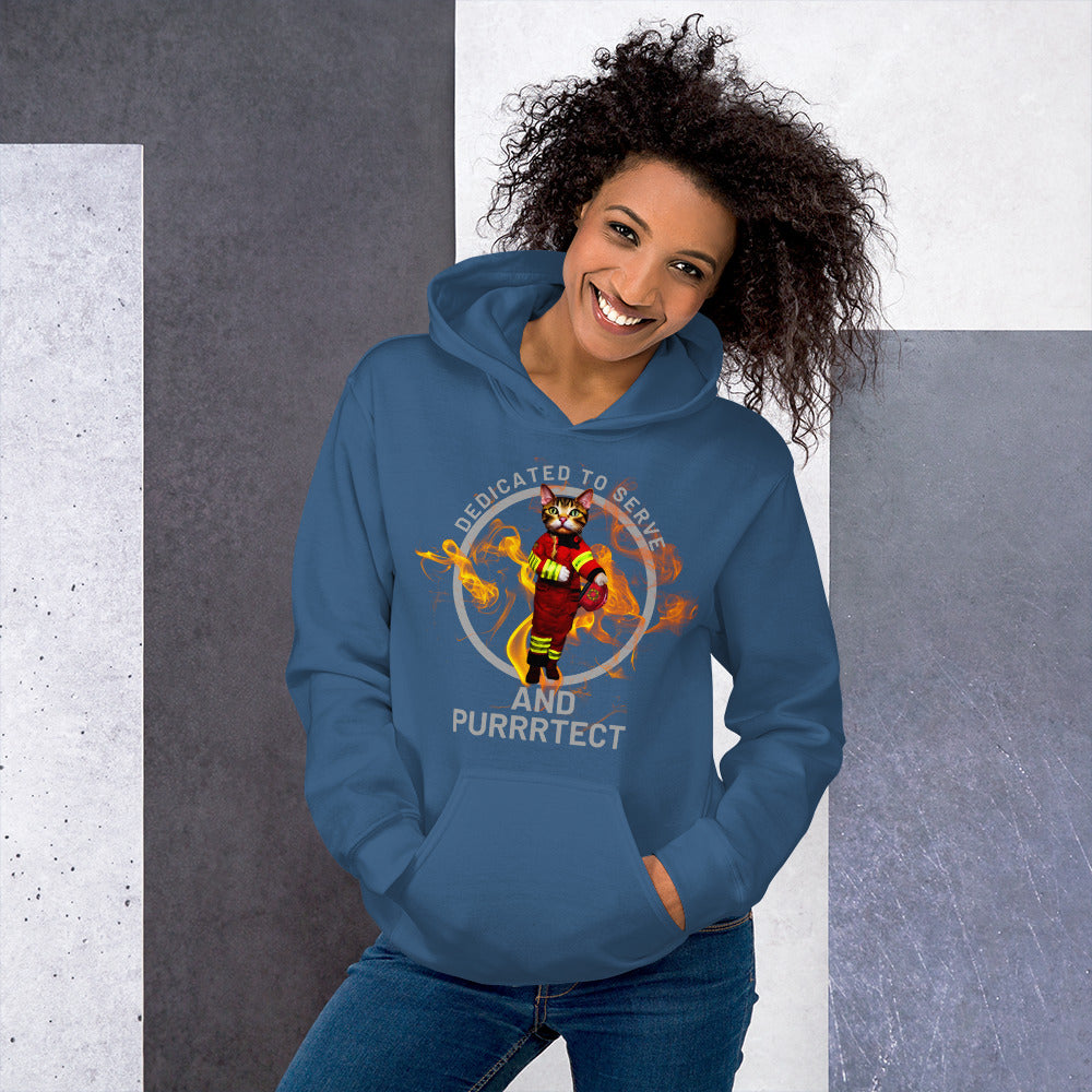 "Feline Firefighter" Hoodie