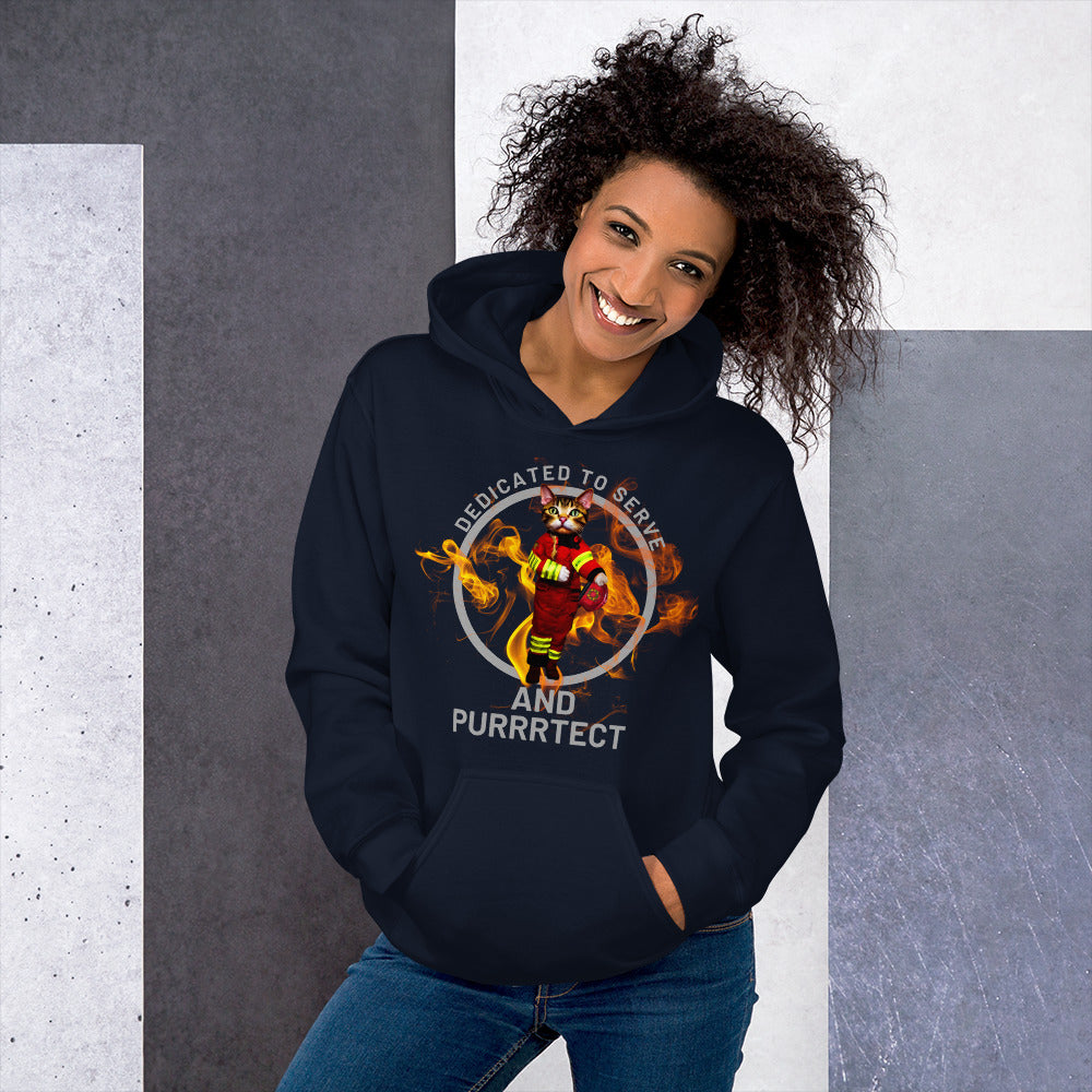 "Feline Firefighter" Hoodie
