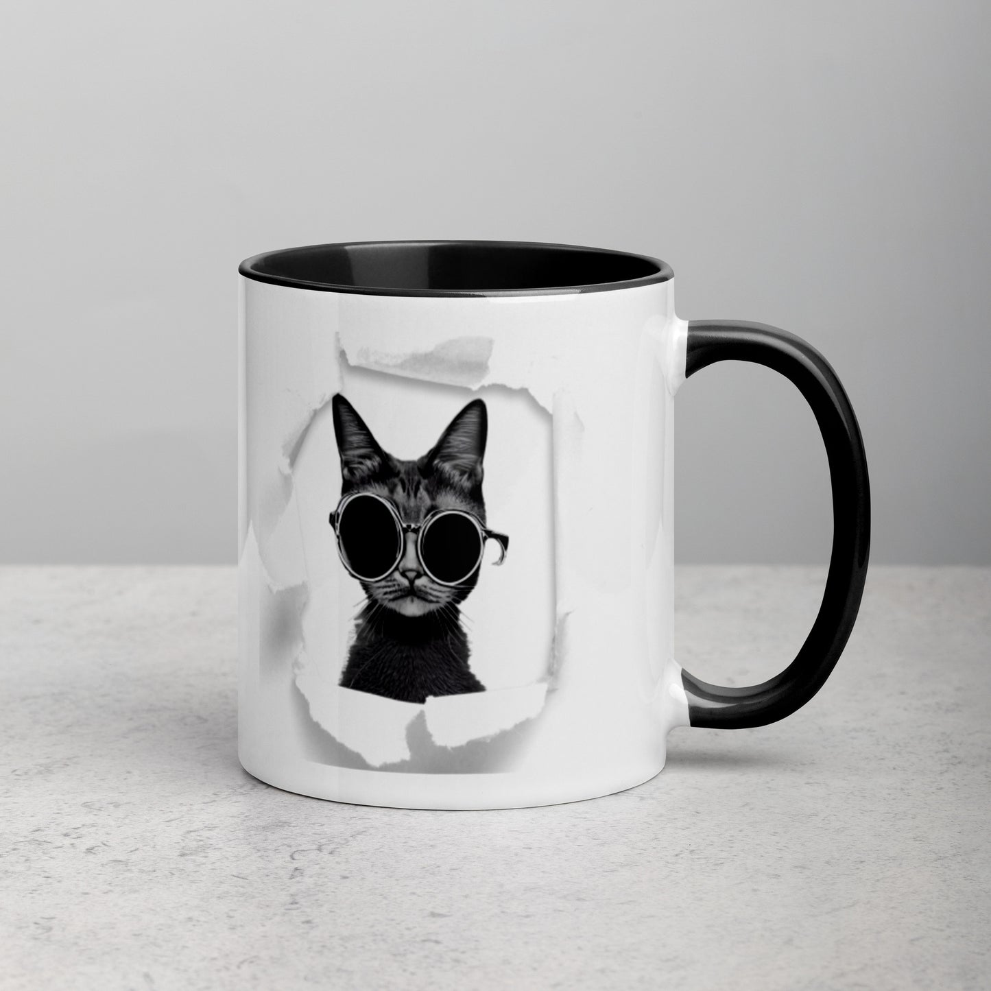 Colorful "Breakout Cat" Mug