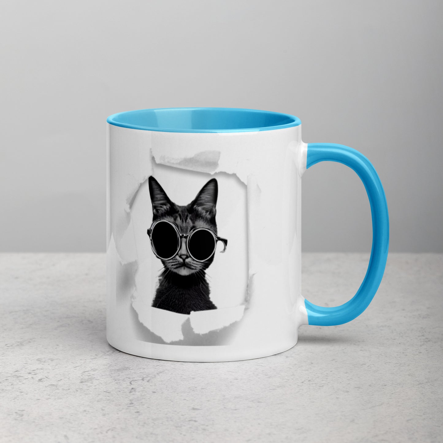 Colorful "Breakout Cat" Mug