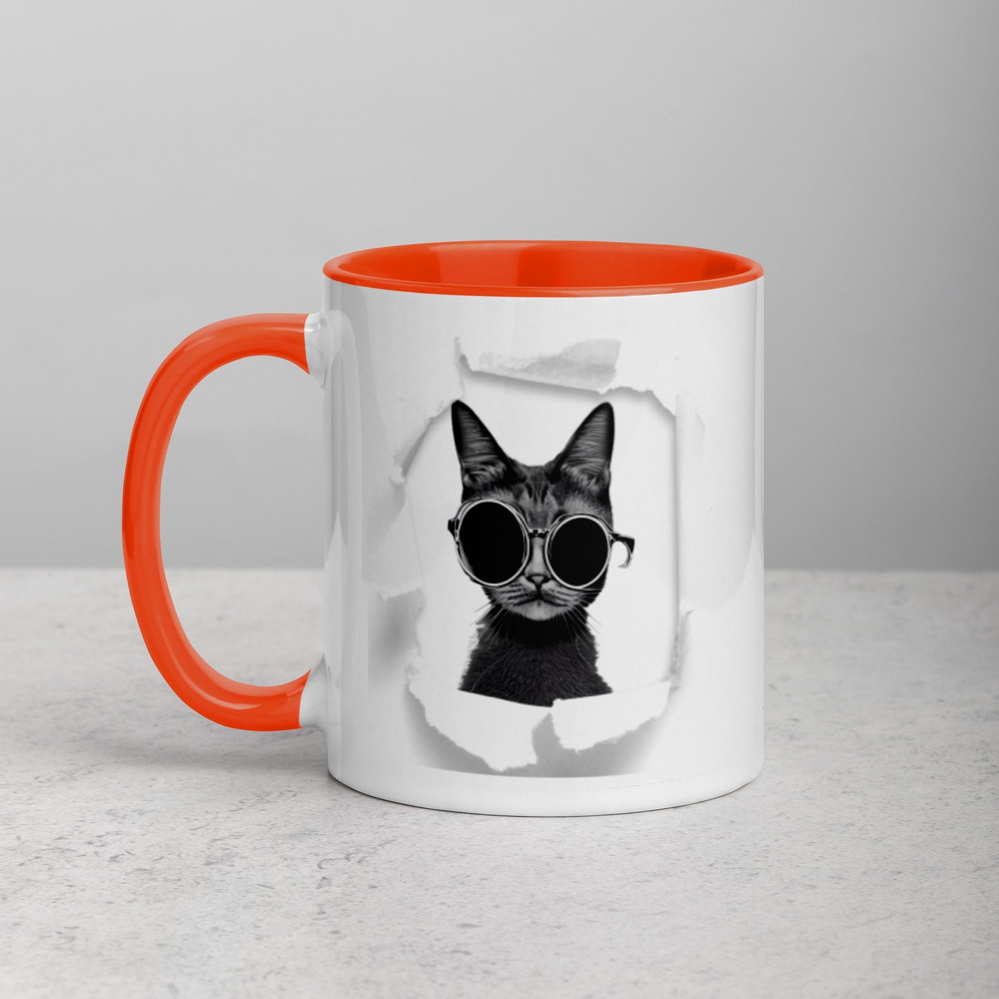 Colorful "Breakout Cat" Mug