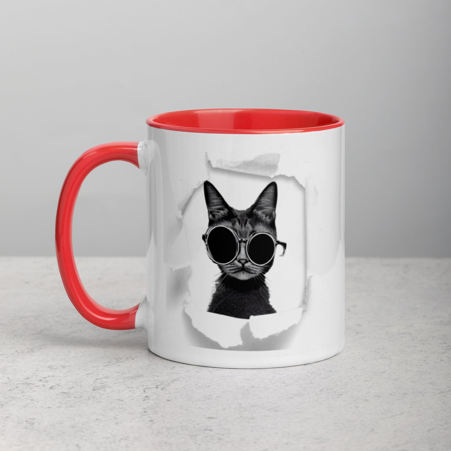 Colorful "Breakout Cat" Mug